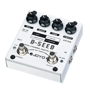 

JOYO D-SEED Electric Guitar Effect Pedal Dual Channel Digital Delay With Four Modes For Guitar Sound Adjust Tuner Guitar Parts