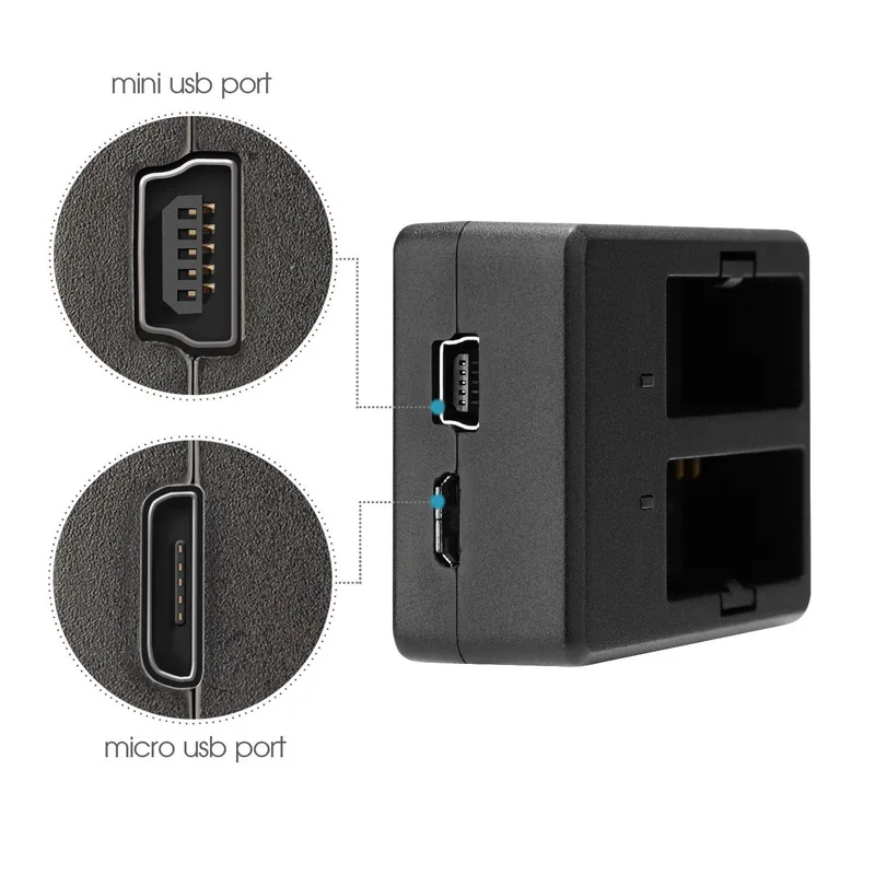SJ8 аксессуары для камеры батарея двойное зарядное устройство USB кабель светодиодный для SJCAM SJ8 sj8Plus SJ8Pro SJ8Air Экшн-камера