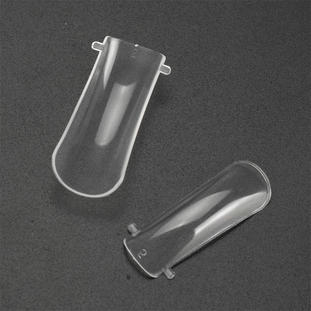 100PCS/box Quick Building Mold Tips Nail Dual Forms Reusable Finger Extension Nail Art UV Builder Poly Gel Nails Beauty Tools