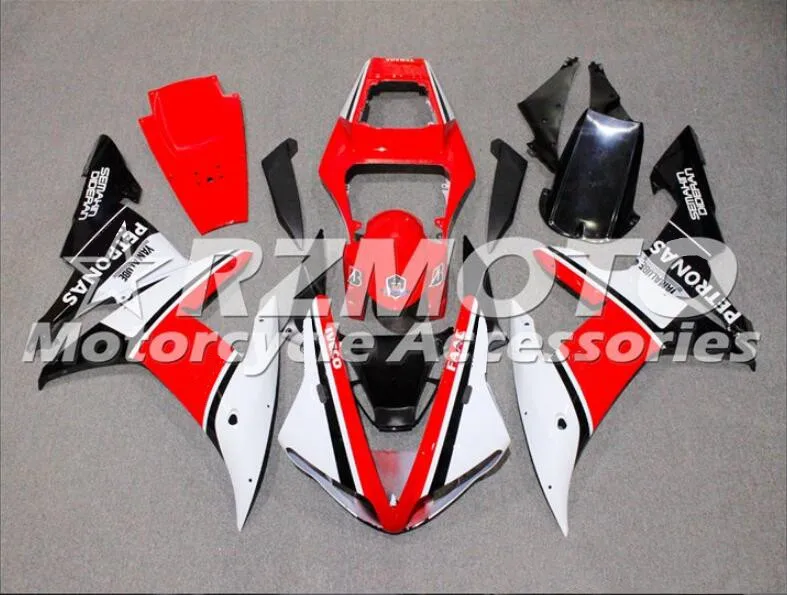 ABS прессформы мотоцикла Обтекатели наборы подходят для Yamaha YZF-1000-R1 2004 2005 2006 04 05 06 обтекатель кузова набор на заказ красный белый