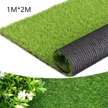 

1M*2M Outdoor Rug Artificail Grass for Patios, Indoor Landscape Decoration, Lawn Turf Synthetic Mat for Dog Pet Area
