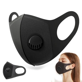 

Adults Polyurethane Sponge Mask Anti PM2.5 Anti Haze Anti-dust Masks Washable Dustproof Face Masks with Breather Valve