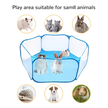 

NEW Small Animals Breathable Folding Fence Portable Small Pet Cage Tent Playpen For Hamster Hedgehog Puppy Cat Rabbit Guinea Pig
