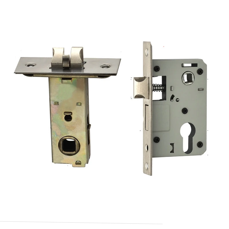 High Security Door Lock Cylinder Body Home Single Tongue Mute Anti-Theft Lock Cylinder House Wooden Door Heavy Spring