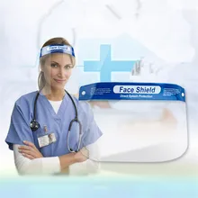 透明防塵フェイスマスクシールドバイザーアイ保護安全作業ガードサイクリングフェイスマスク抗滴防塵保護(China)