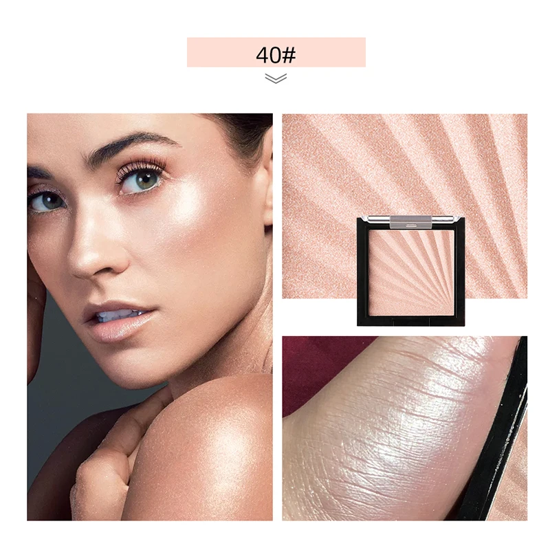 Menow имбирь highlighter порошок бронзатор розовый серебряный порошок с цветным пигментом водонепроницаемый долговечный 3D контурирующая пудра для лица MN146