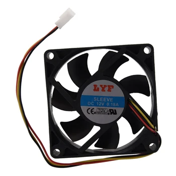 

70mm x 25mm DC 12V 2W 3 Pin PC Computer Case Cooling Fan Cooler