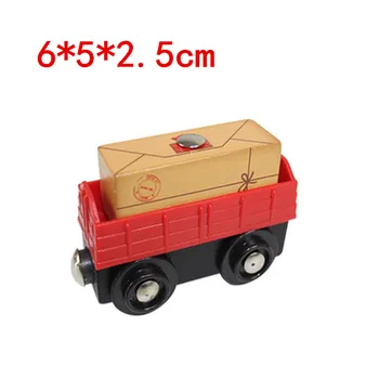 

EDWONE wooden magnetic train for wooden tracks can be connected to the Tmas train variety wooden train E13 envelope car