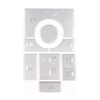 

9PCS Interior Center Console Mode Button Trim Cover Sticker for Land Rover Range Rover Sport 2017