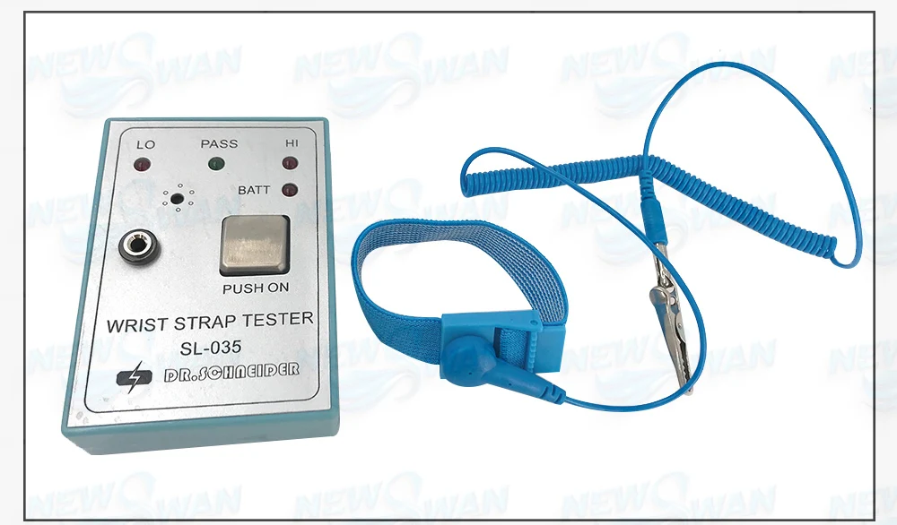 verificador estático da correia de pulso da eletricidade esd para conexão antiestática do coxim da conexão do fio da correia de pulso