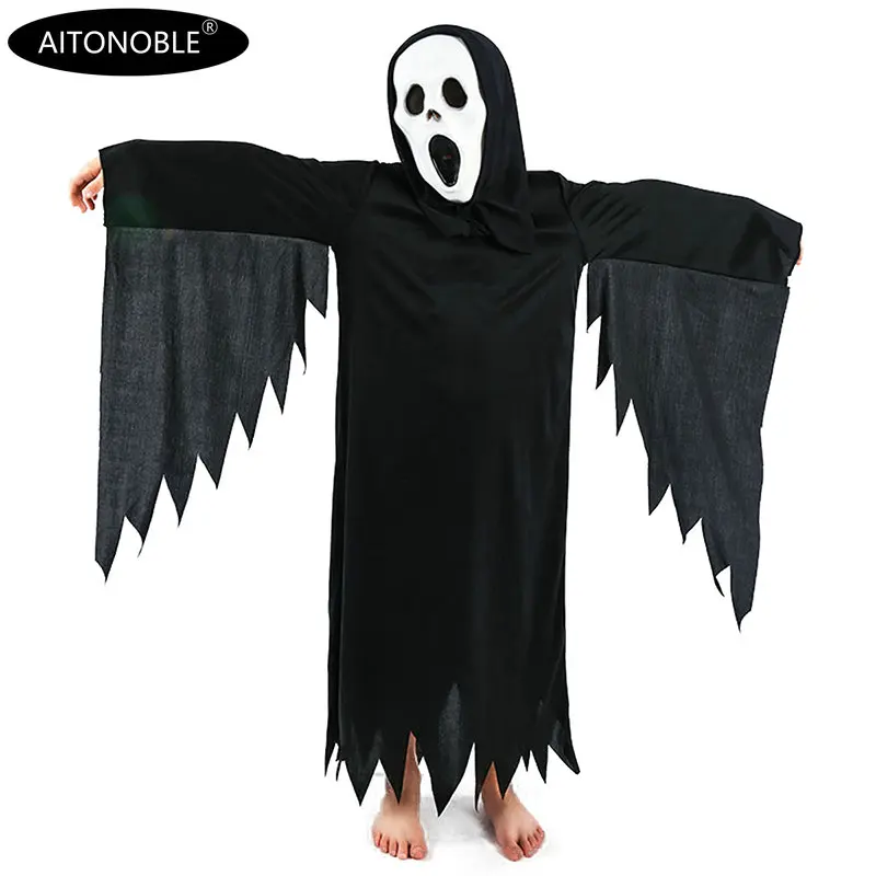 Aitonoble New Costume Kids Costume Supergir Dress Girl's Dress Hat Cosplay Halloween For Children All Saints' Day