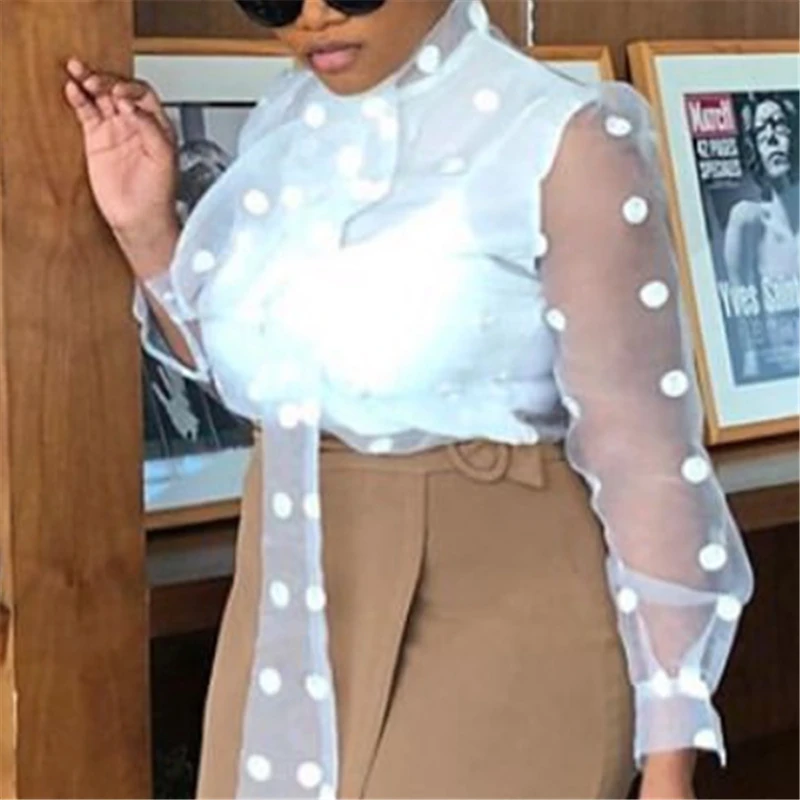 transparent full sleeves top