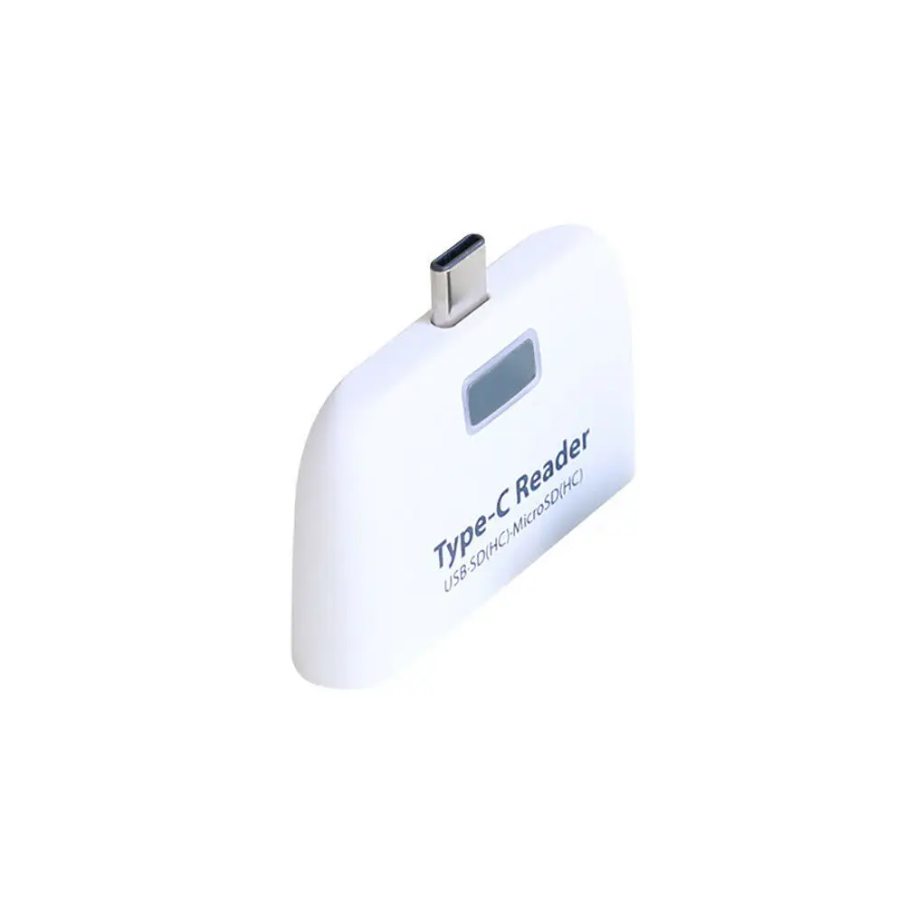 Micro SD считыватель карт памяти USB C 3,1 type C к USB 3,0 OTG концентратор адаптер - Цвет: Белый
