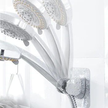 

Adjustable Self-adhesive Handheld Suction Shower Holder Up Chrome Polished Wall Mounted Bathroom Shower Holder Holder