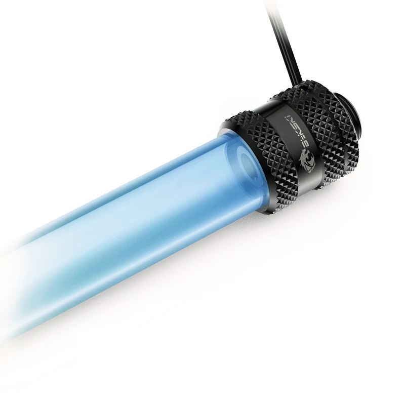 Acessórios de Tubo de Bykski g1 12x16 mm Petg com Tira Clara Od16 mm Acessórios de Tubo Rígido Acrílico Prata Preto B-ltjt-x16 - Imagem 2