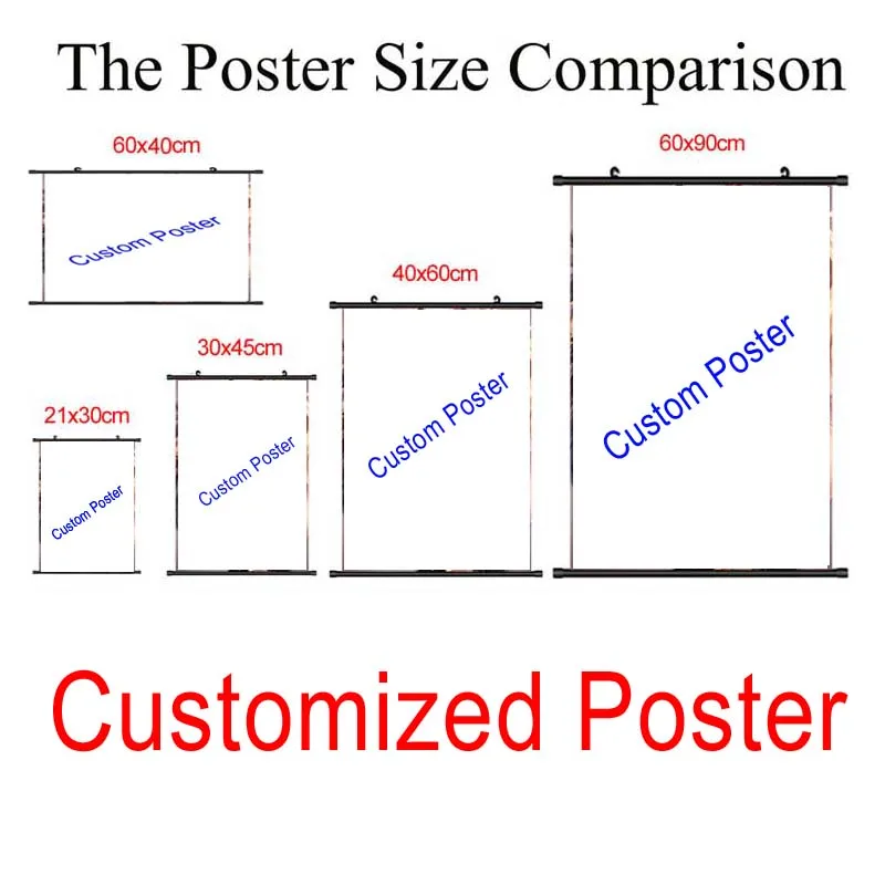 

Custom Poster Print Anime Wall scroll DIY Customer made Poster - Anime Movie Landscape customized for Your Home Wall Decor
