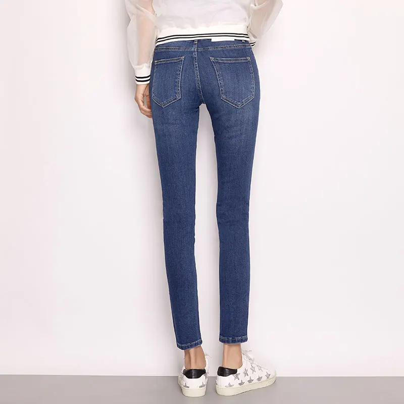 Женские узкие джинсы стрейч LEIJIJEANS, синие повседневные брюки из денима с эффектом потертости, со средней посадкой, полной длины, большие размеры 6XL, весна-лето