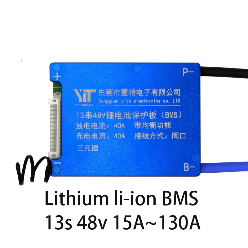13S 48V BMS 18650 литий-ионный аккумулятор для Батарея Защитная плата произведенная в Balanece Водонепроницаемый Tempo Управление DIY гаджет сотовый Bcessories цилиндрическая литий-ионный аккумулятор