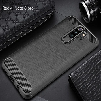 

Soft Silicone Case For Xiaomi Redmi Note 8 Pro Smartphone Carbon Fiber ShockProof Cover For Redmi Note 8 8T Case On Note 8T Case