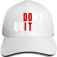 Do It Don't Quit унисекс бейсбольная Кепка Классическая Регулируемая на липучке остроконечная сэндвич Кепка водителя грузовика