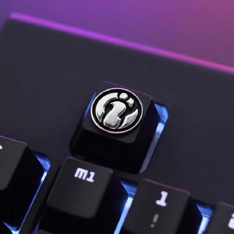LOL/OW/DOTA тематические колпачки для ключей с ручной гравировкой из алюминиевого