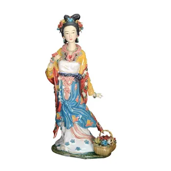 

Hot Sale Modern Collectible Vintage Porcelain Antiques Statues Female Ceramic Beautiful Women Figurine for Home Decor Gift R3260