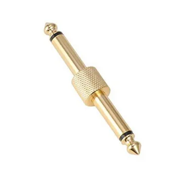 

High Quality 1/4 Inch 6.35mm Guitar Effect Pedal Coupler Connector Straight Type Guitar Pedal Board Accessory DROPSHIPPIG