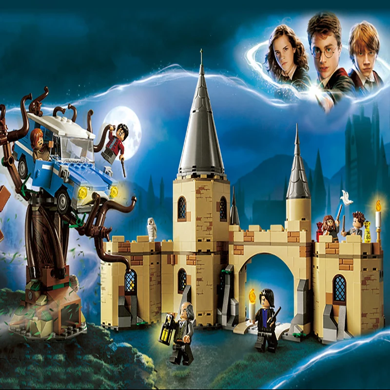 

39145 Harry Movie Hogwartsing Whomping Willow Building Blocks Brick Compatible lepinglys 75953 Toys for Children birthday Gift