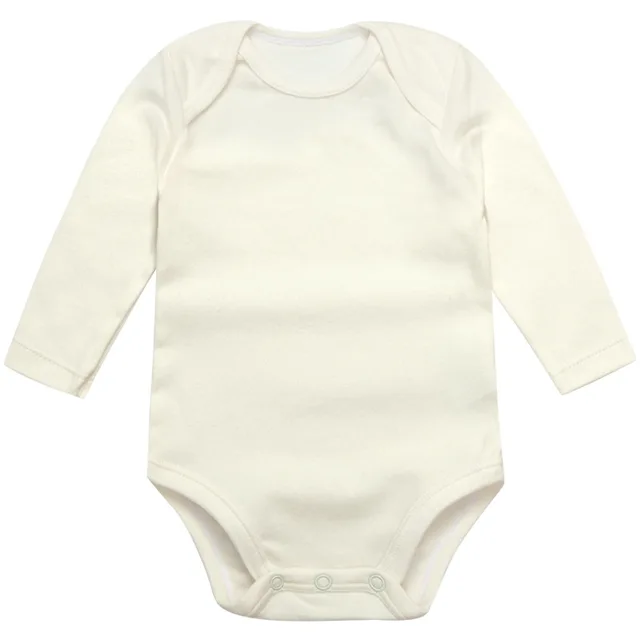 2021 Baby Ropa Bebe Newborn Girl Long Sleeve Rompers Clothes Bodysuits Kids New 3-24M Boys Infant Cotton Summer Body Pure Color New White