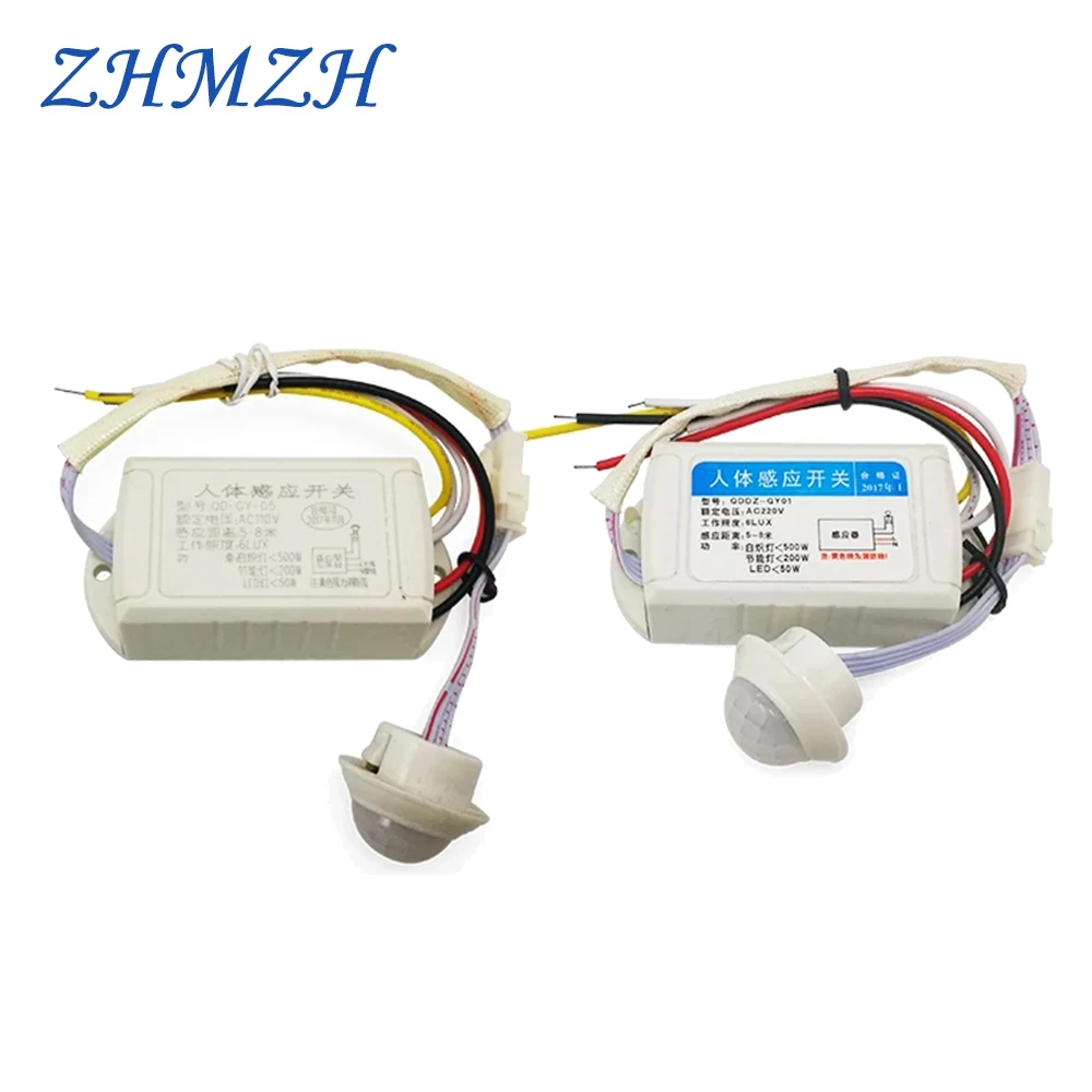 AC110V 220V High Quality Human Body IR Infrared induction Switch PIRMovement Motion Sensor Switchs Light Detector Intelligent