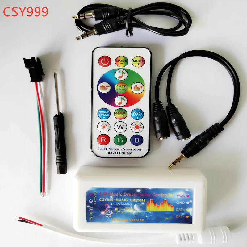 Светодиодный музыкальный контроллер CSY999 CSY010 CSY021 CSY020 мечты WS2812B с