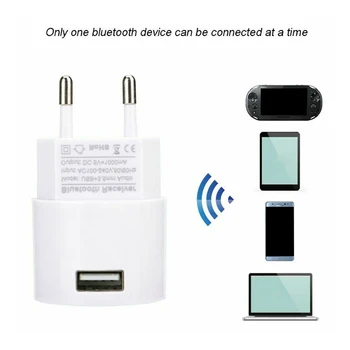 

New Bluetooth receiver V4.2 audio adapter AC charger white color 110V to 240V white color EU US plug with USB and 3.5mm port