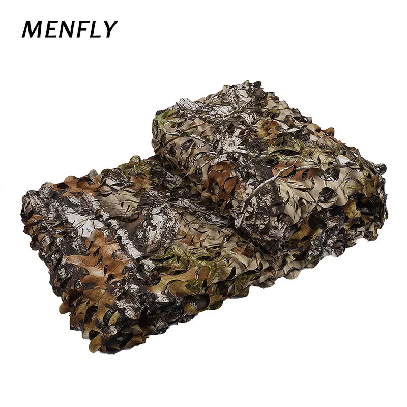 

MENFLY Tree Bionic Camouflage Net Reinforced with Mesh Garnished Netting Interior Decoration Network 150D Draw Texturing Yarn