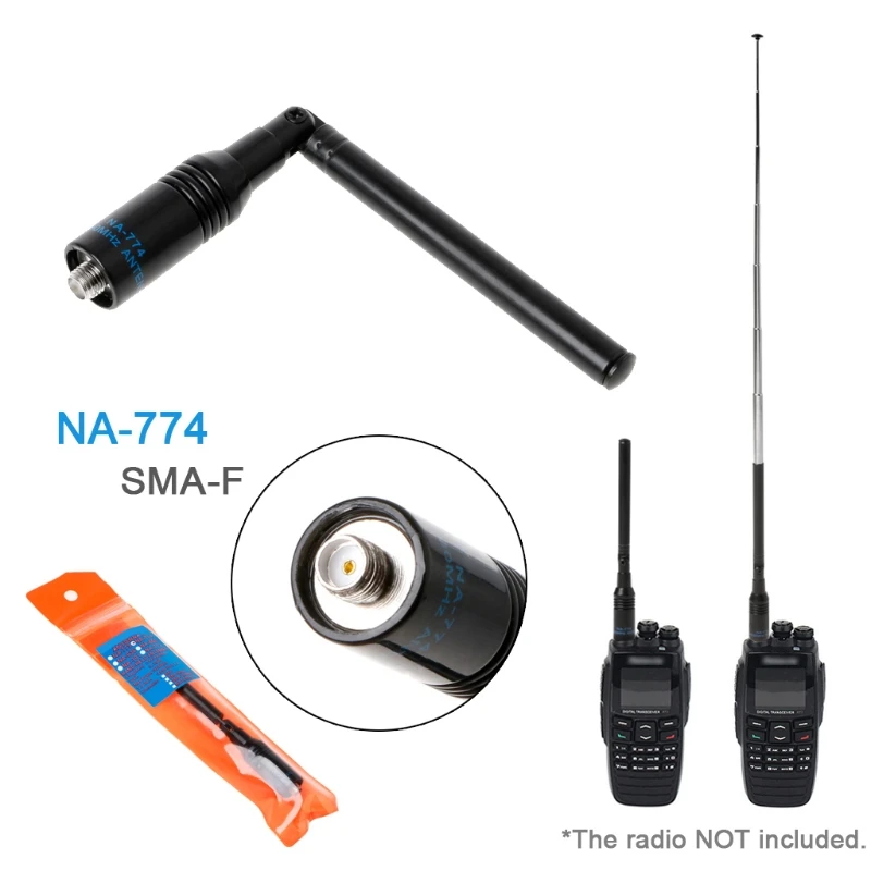 

NA774 SMA-F Telescopic UHF/VHF Walkie Talkie Foldable Antenna for Baofeng UV5R