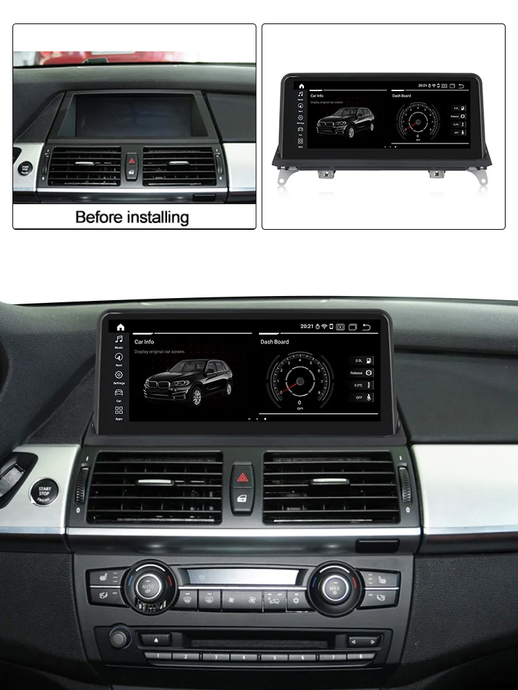 Автомобильный мультимедийный плеер PX6 Android 9 0 6 ядер dvd радио для BMW X5 E70 2007 2013 X6 E71 CCC