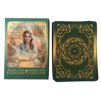 

62Pcs The Akashic Tarot Cards Oracle Guidance Divination Fate Tarot Deck Board Games English Party Playing Card Games