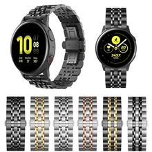 Ремешок из нержавеющей стали для samsung Galaxy Watch Active 2 44 мм 40 мм/42 46 мм браслет для gear Sport/S2 S3 браслет 20 мм 22 мм