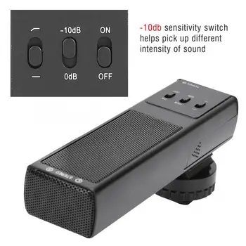 

MAMEN MIC-02 Professional Photography Camera External Condenser Microphone for DSLR Camera Live Broadcast Interview Vlog