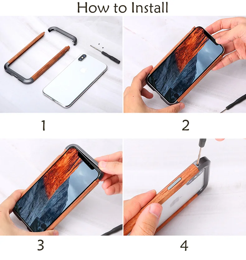 Металлический Деревянный чехол для телефона fusion для Iphone XS MAX XS X Чехол палисандр добавить металлические границы бизнес простой чехол
