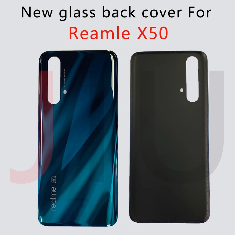 For Oppo Realme X50 5G Glass Battery Cover X3 Housing Repair Replace Back Door Phone Rear Case + Sticker SuperZoom | Мобильные