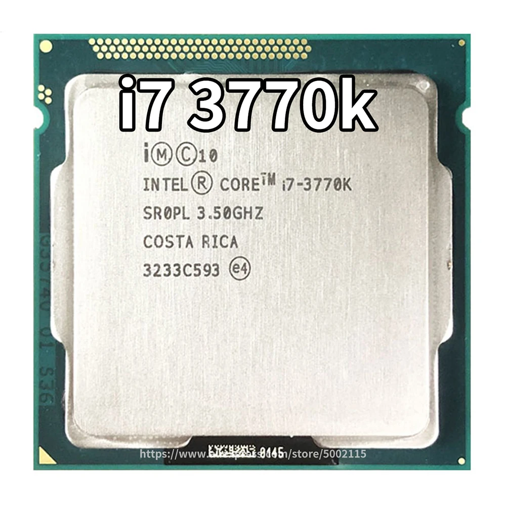 

Intel Core i7 3770K 3.5GHz Quad-Core 8MB Cache With HD Graphic 4000 TDP 77W Desktop LGA 1155 CPU Processor