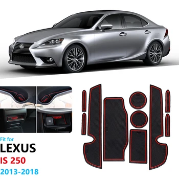 

Anti-Slip Rubber Gate Slot Cup Mat for Lexus IS XE30 250 300h 350 IS250 IS300h IS350 2013 2015 2016 2017 2018 Door Groove Mat
