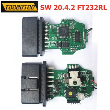 

1st Chip FDTI FT232RL SW 20.4.2 Diagnostic Cable for Car OBD2 USB interface 1st 20.4.2 with Green PCB MCP2515 ATMEGA162