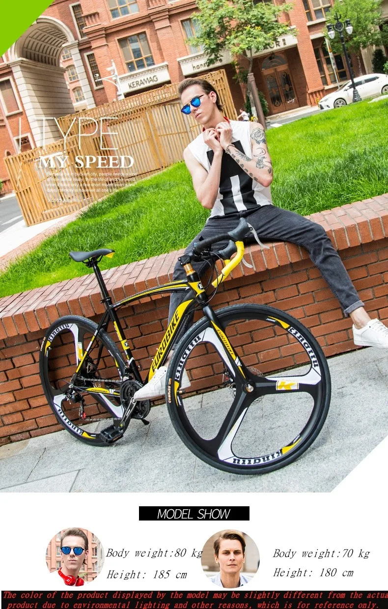 2020 new carbon steel road bike 700C road bicycle male and female students road racing bike for adults 21/27 speed bicycle