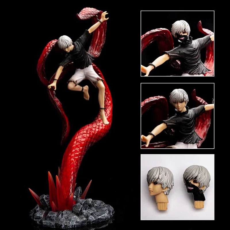

2020 New Version Colorful Tokyo Ghoul PVC Statue Figure Cool Children Collectible Model Toy
