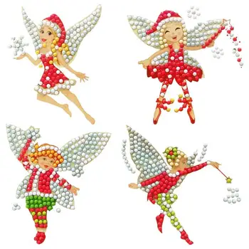 

Children DIY Diamond Painting Special Shape Drill Fairy Stickers Xmas Decor