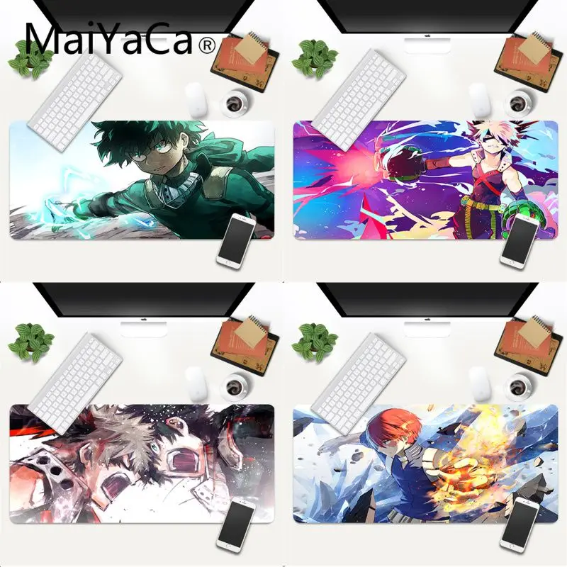 

MaiYaCa my hero academia Rubber Pad to Mouse Game Anti-slip Rubber Gaming Mouse Mat xl xxl 600x300mm for Lol world of warcraft