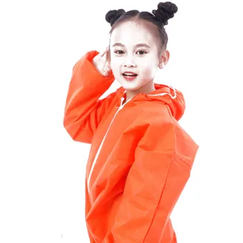 

Disposable Child Protective Clothing Kids Disposable Hazmat Suit Safety Coverall Anti Dust Suit Overall One Size wholesale