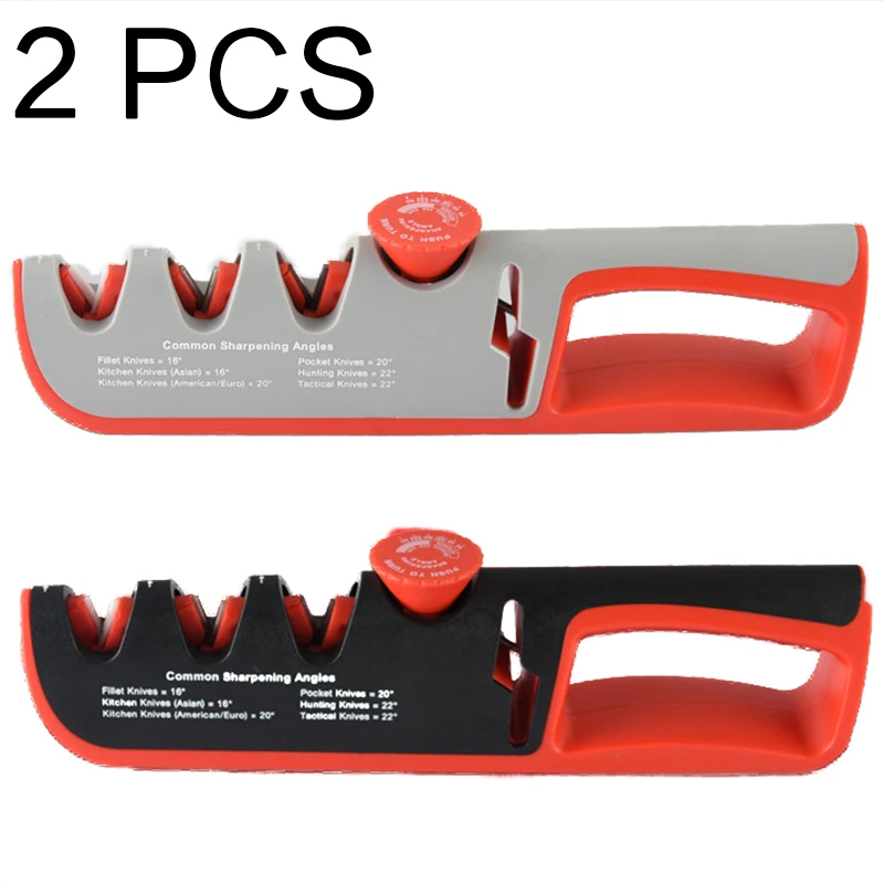 

4 in 1 sharpener professional Kitchen adjustment knife sharpener new manual knife sharpener set 2 pcs household whetstone
