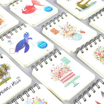 

Street Vendor Laptop Leaflet Splittable Carry Thickened Small Coil Notebook Students Flipped on the Printed Simple Small Hard